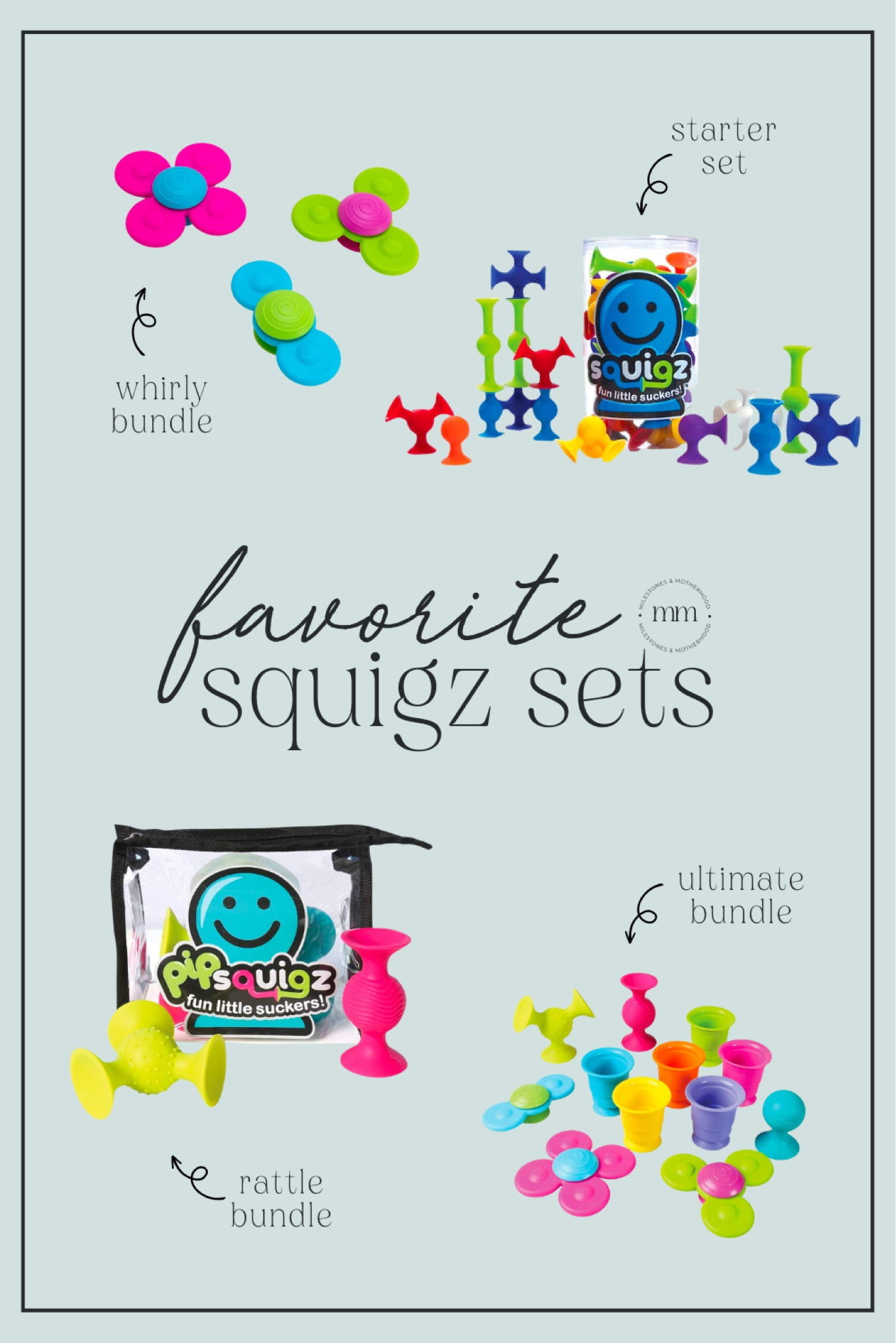There are so many ways to use squigz in each stage of development. They are seriously so versatile and are fun for little ones for so long! 

#LTKbaby #LTKkids #LTKGiftGuide