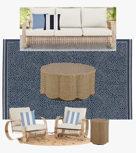 Outdoor patio outdoor rug Ballard designs patio furniture 

#LTKhome