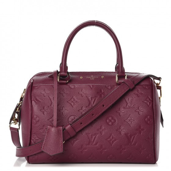 LOUIS VUITTON Empreinte Speedy Bandouliere 25 NM Raisin | Fashionphile