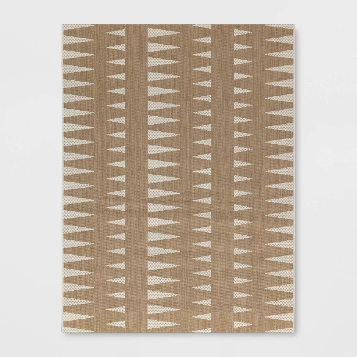 5'3"x7' Triangles Outdoor Area Rug Tan - Threshold™ | Target