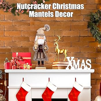 Santa Christmas Nutcracker Figures Decor 15 Inch, Christmas Wooden Xmas Nutcracker Santa Nutcrack... | Amazon (US)
