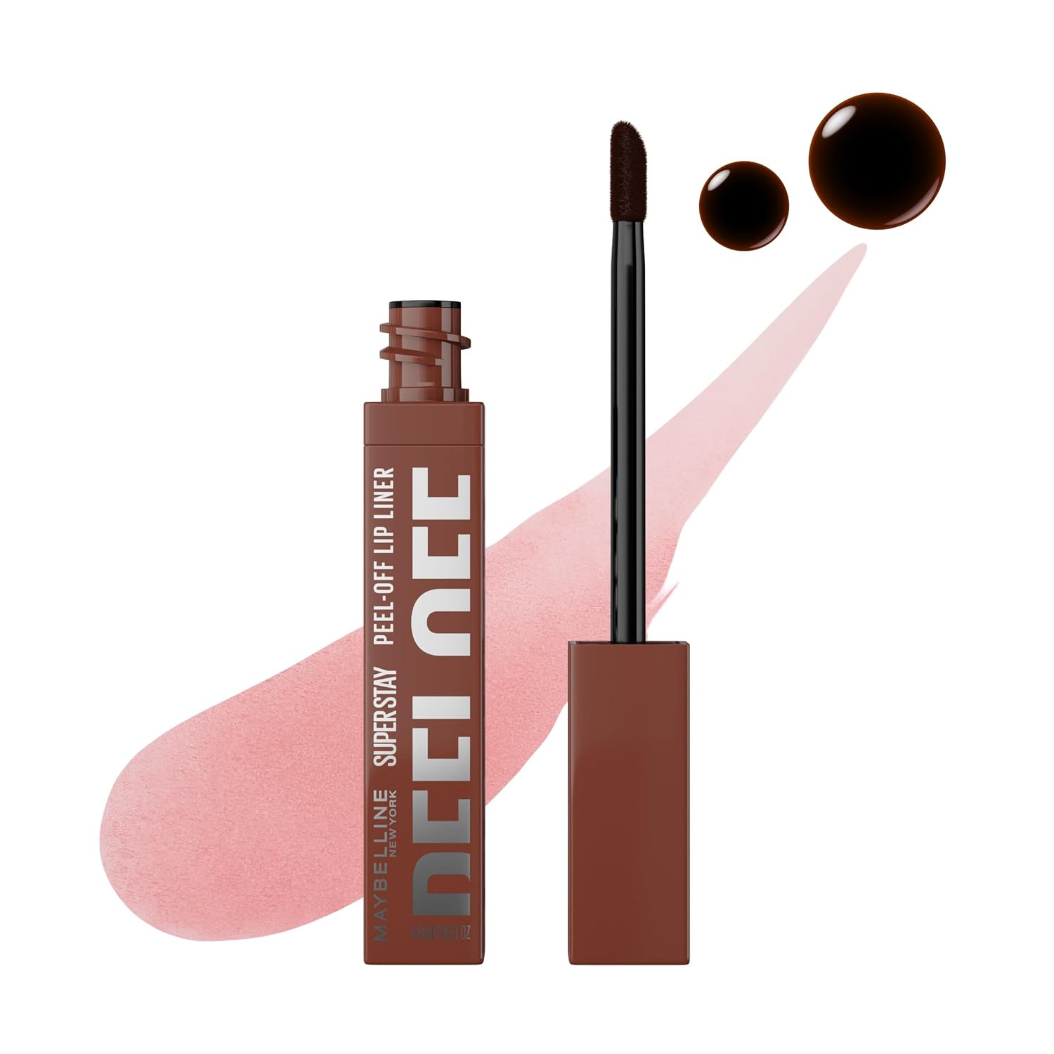 MAYBELLINE Super Stay Peel Off Lip Liner Lip Stain, Up to 24H Tattoo-Like Wear, Transfer-Proof Matte Finish, Hydrating Formula With Vitamin E, Aura (Mauve Nude) | Amazon (US)