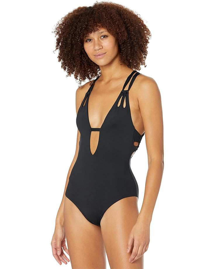 BECCA by Rebecca Virtue Color Code Skylar Plunge One-Piece | Zappos