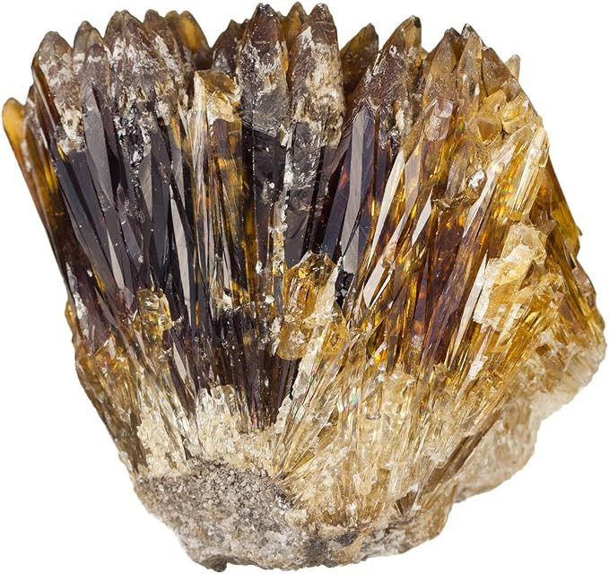 mookaitedecor Natural Raw Amber Calcite Crystal Cluster Geode Stone Mineral Specimen Gemstone for... | Amazon (US)