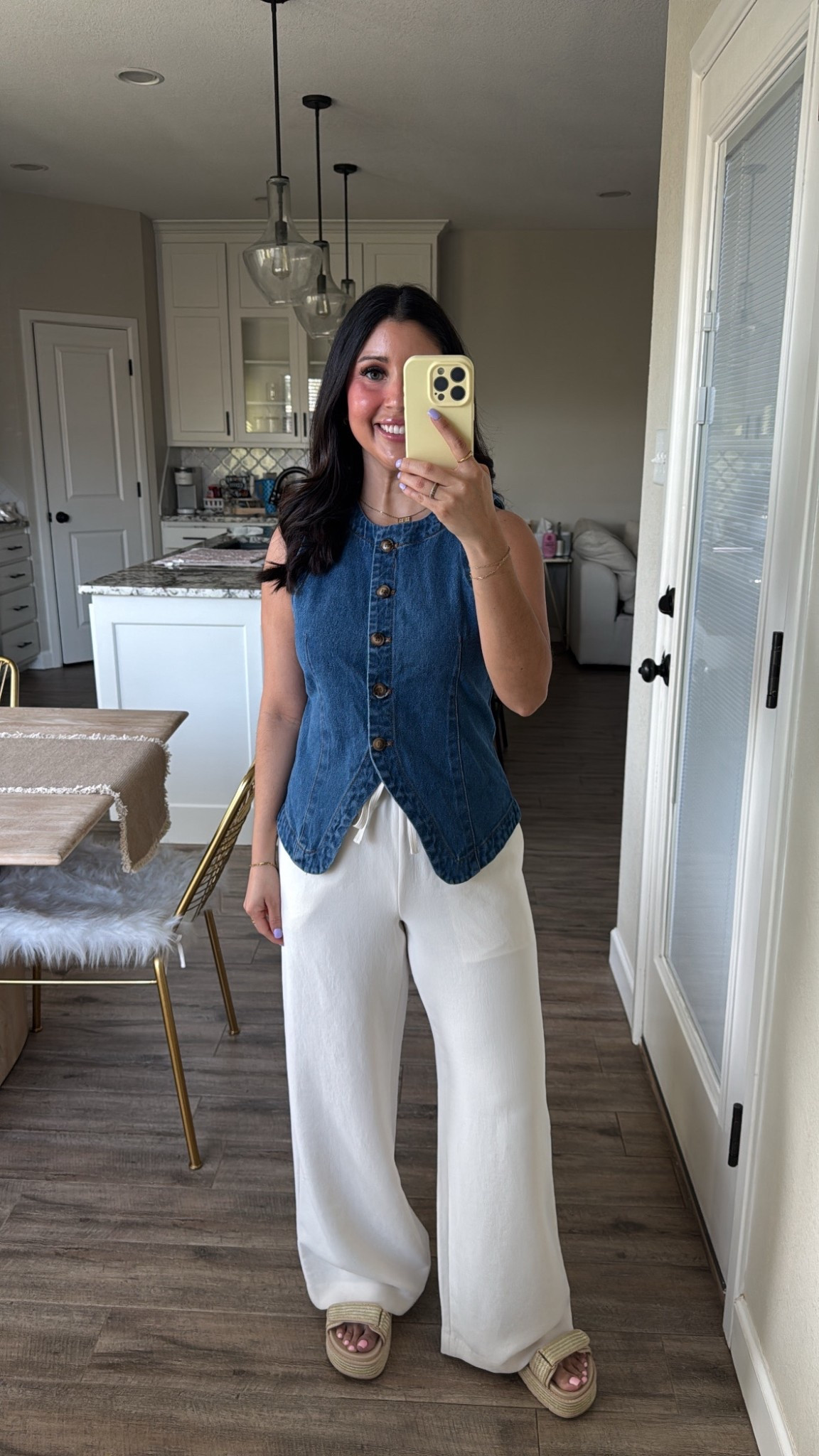 Size small top, size small short pants. I’m 5’1 

#LTKootd #LTKWorkwear #LTKPetite