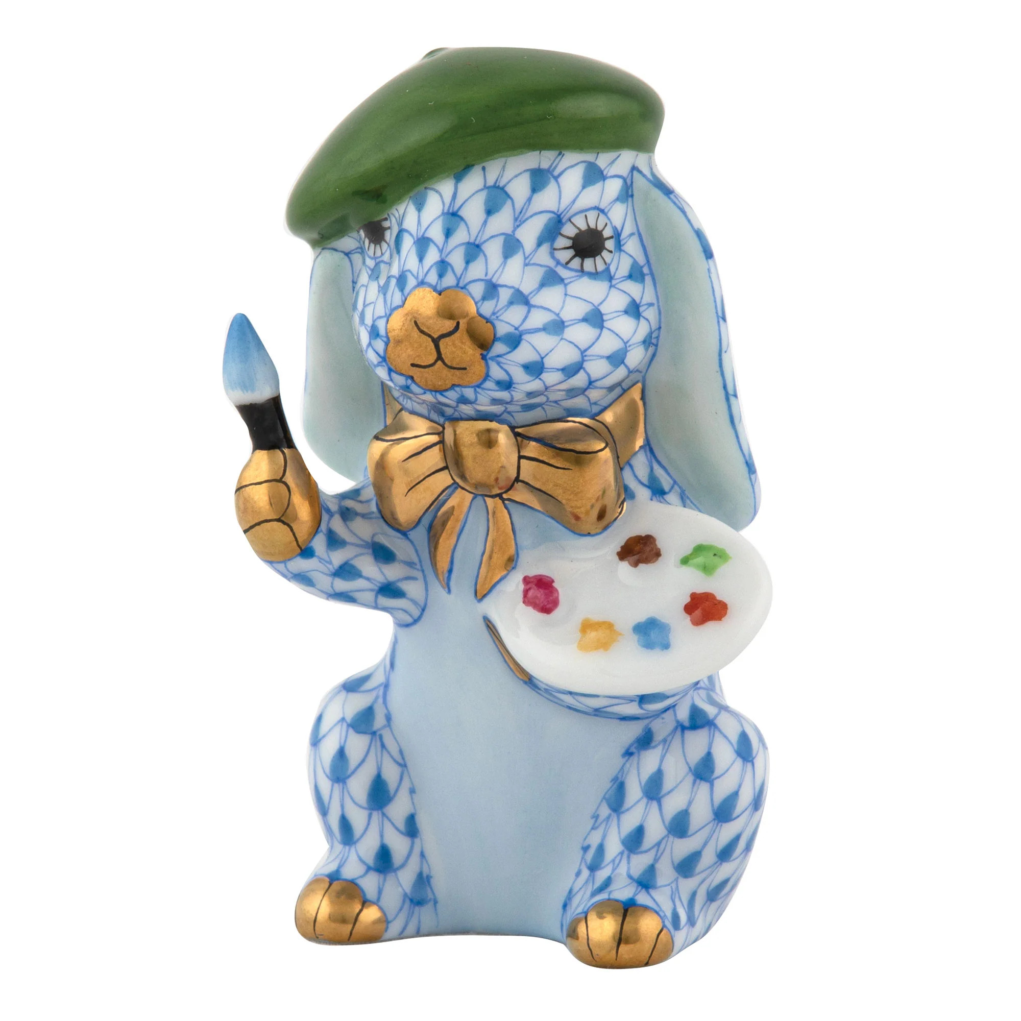 Herend Painter Bunny, Blue | Smith's of Dublin