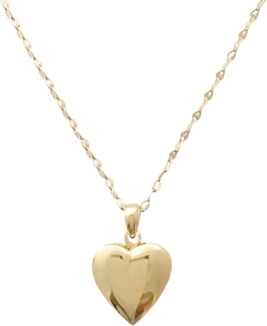 HONEYCAT Puffy Heart Locket in Gold, Rose Gold, or Silver | Minimalist, Delicate | Amazon (US)