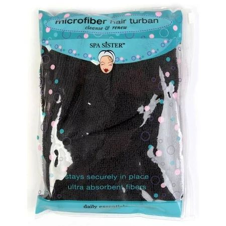 Microfiber Hair Turban-Black | Walmart (US)
