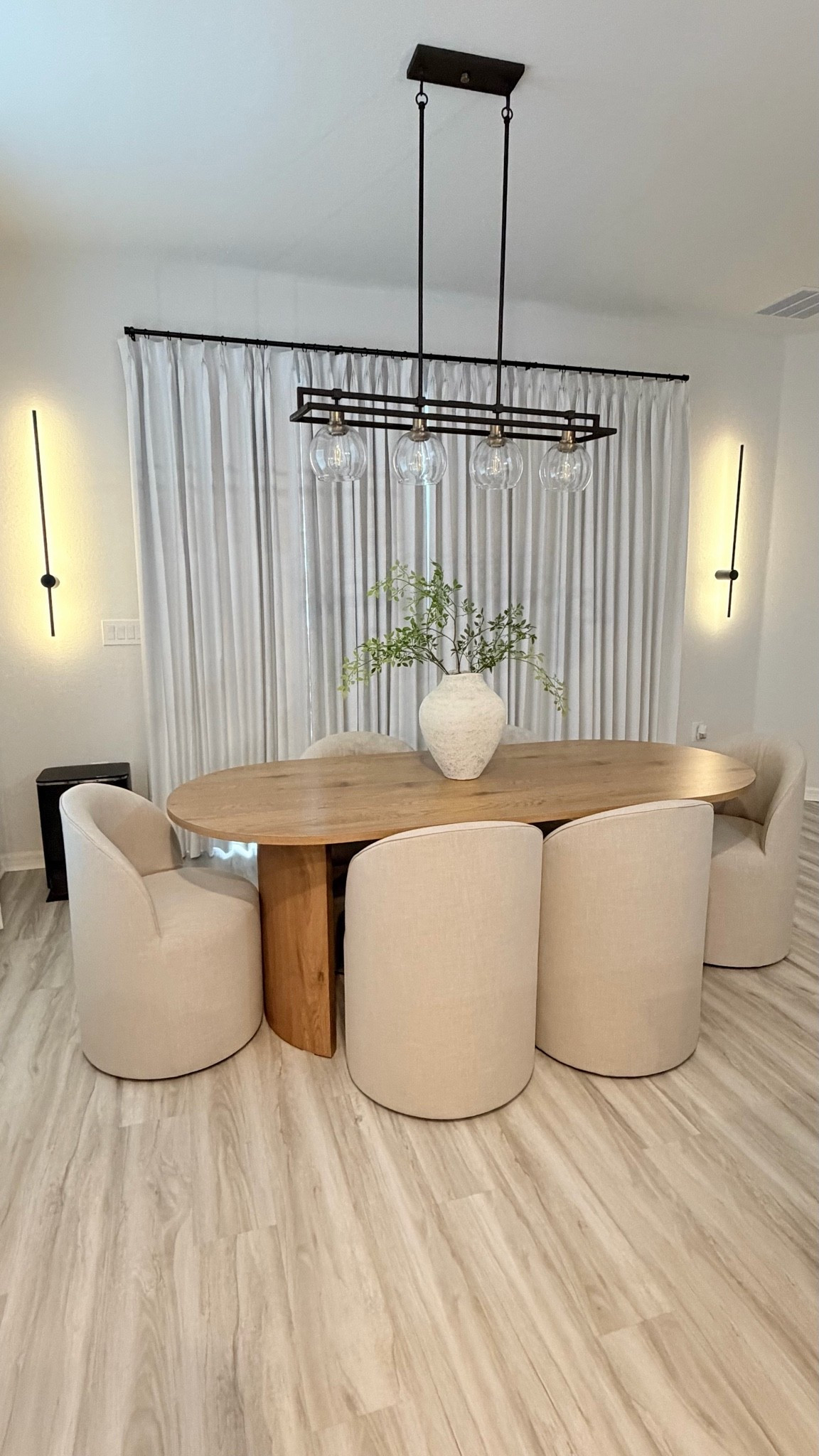 Dining room chairs and table.

#LTKHome #LTKSaleAlert #LTKvlog