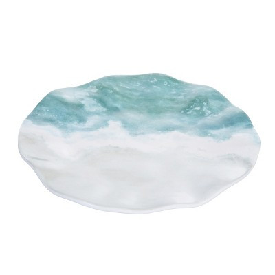 Beachcombers Shoreline Melamine Set of 4 Salad Appetizer Serving Plates 6.38" | Target