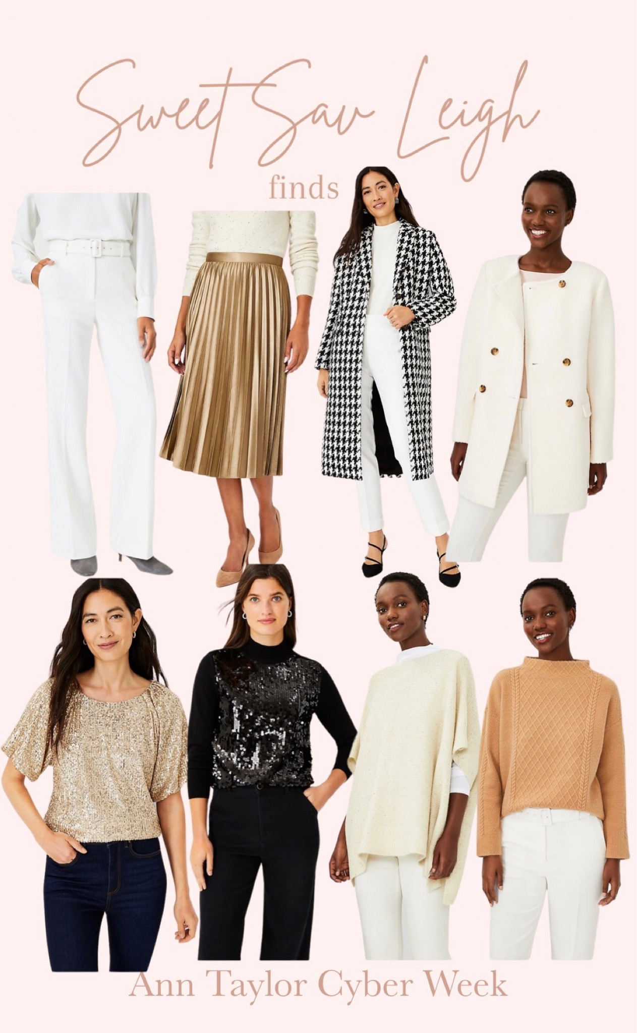 Ann Taylor cyber week sale | holiday outfit, midi skirt, sweater, wool coat, sequin 

#LTKCyberweek #LTKHoliday #LTKSeasonal