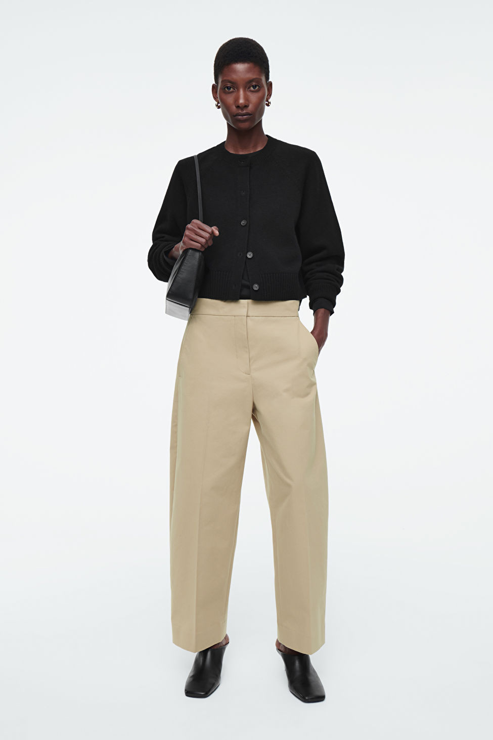 COTTON-TWILL CHINOS - BEIGE - COS | COS (EU)