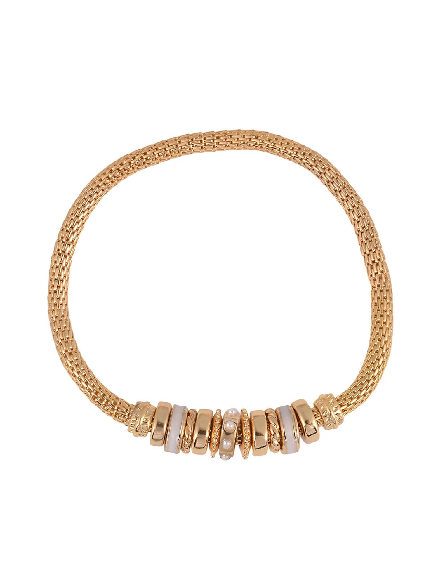 Time and Tru Goldtone Chain with Pearl Birthstone "June" Bracelet | Walmart (US)