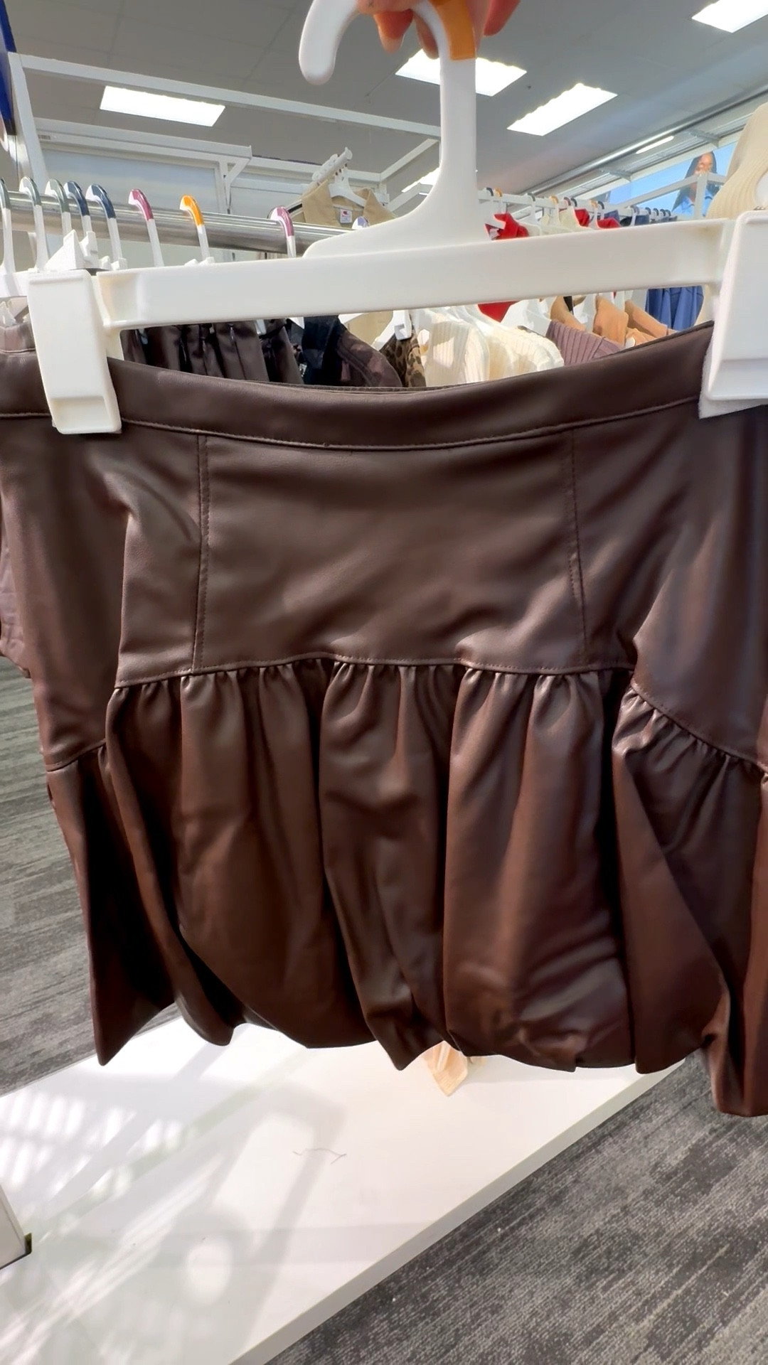 Target Faux Leather Skirt | Bubble Skirt | Winter Style

#LTKFindsUnder50 #LTKSeasonal #LTKFindsUnder100