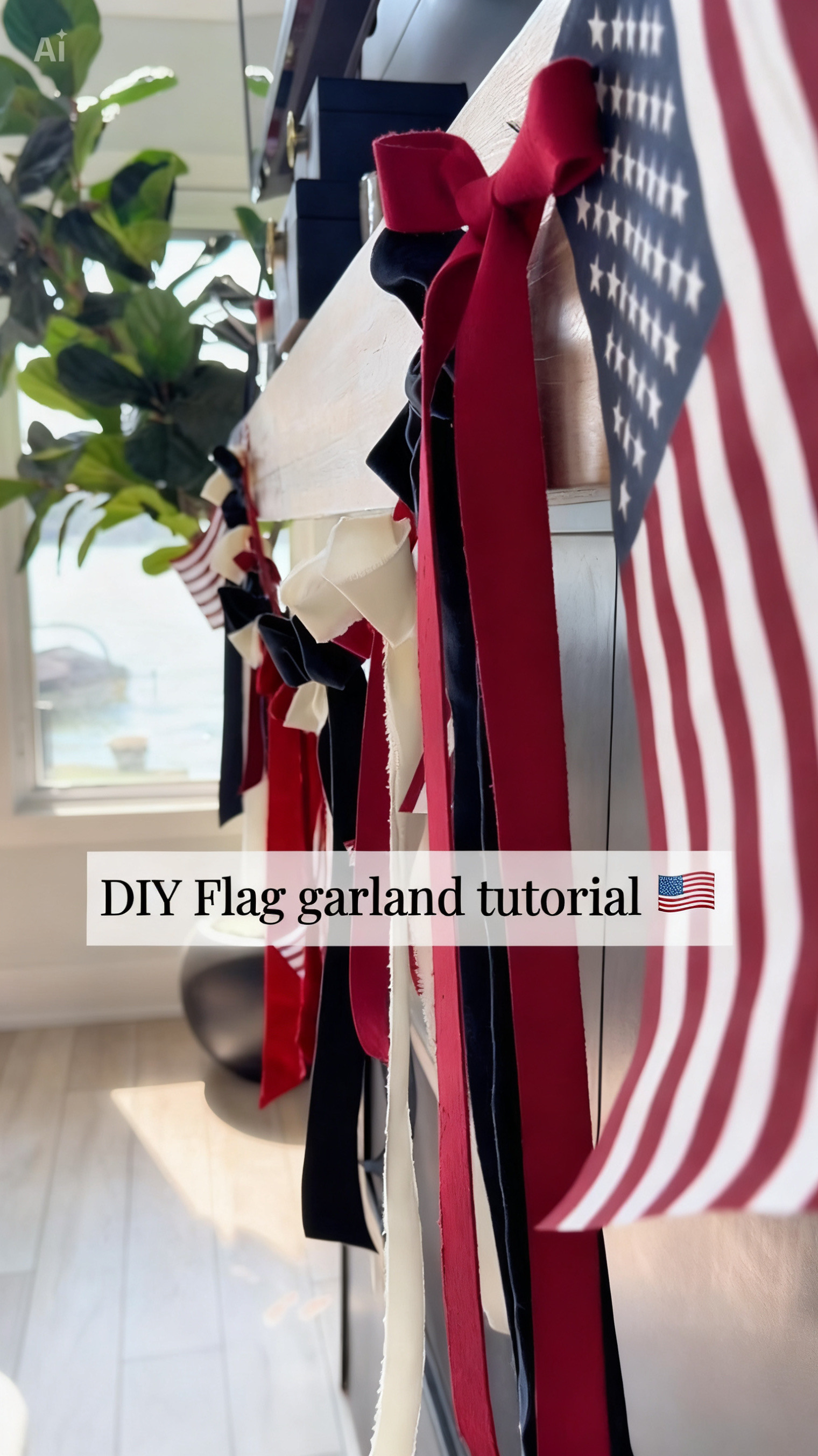 Easy DIY flag garland tutorial | Amazon (US)