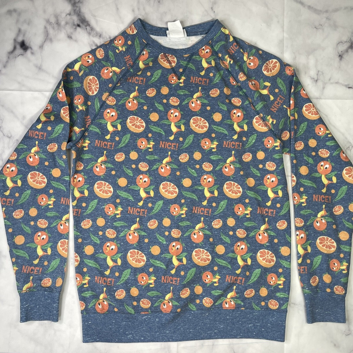 Disney Parks Pullover Crewneck Sweater Sweatshirt - Orange Bird - Women's Small | eBay US