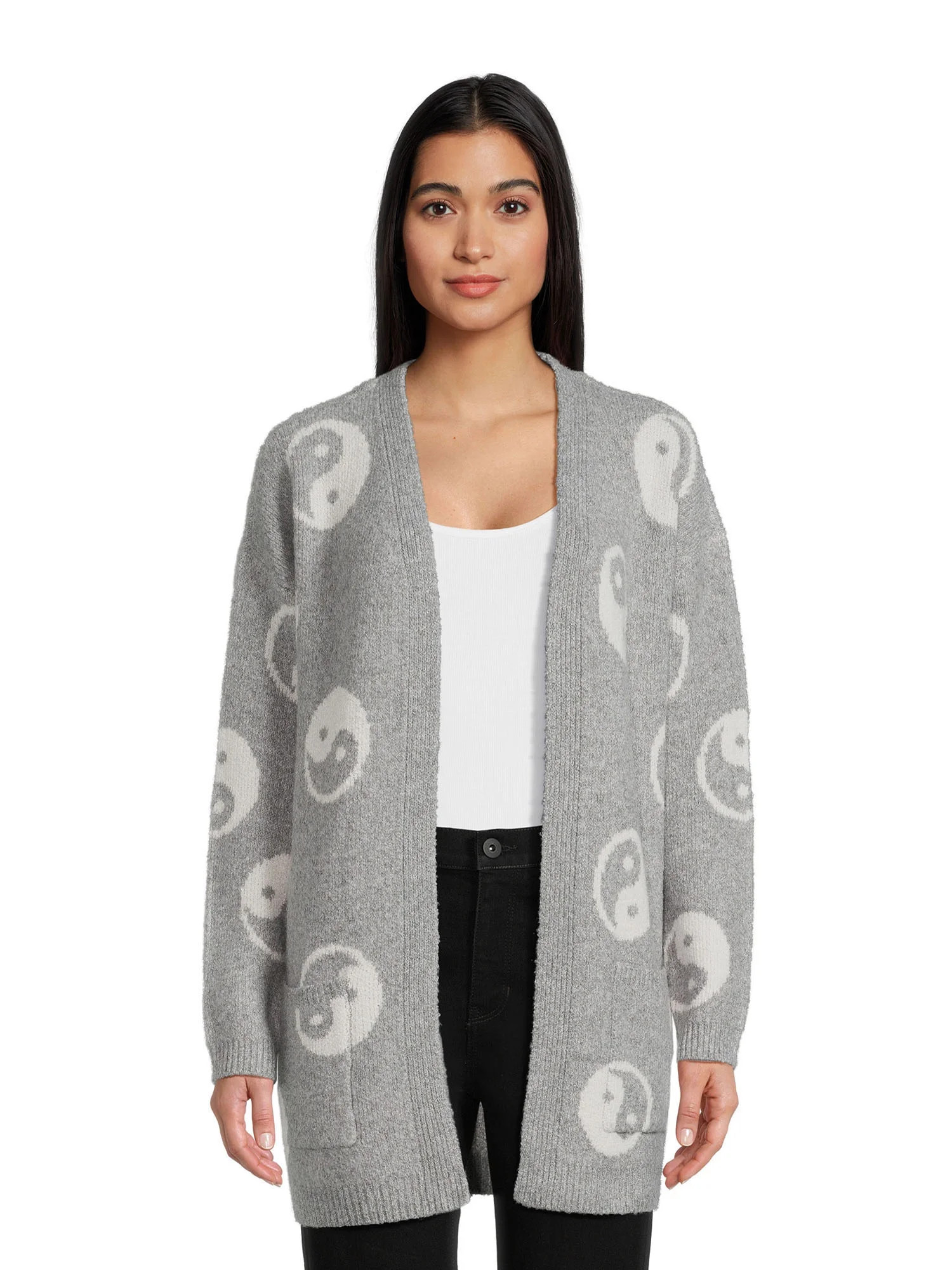 No Boundaries Juniors Conversational Cardigan, Sizes XS-3XL | Walmart (US)