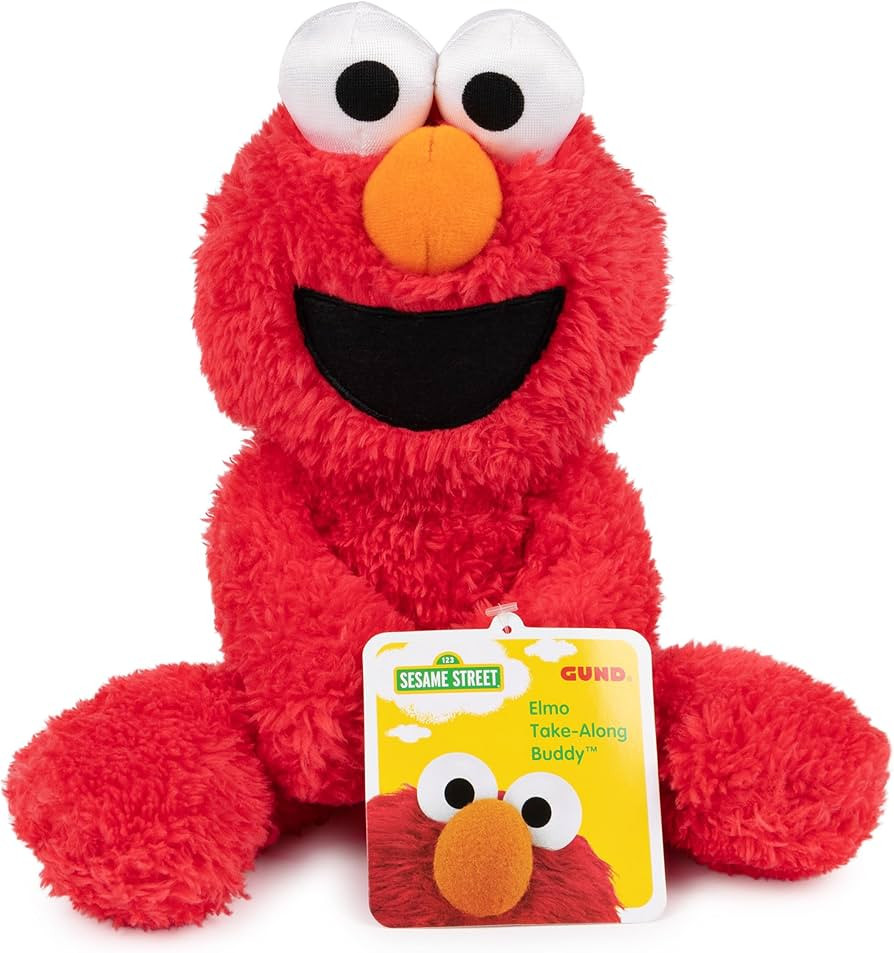 GUND Sesame Street Official Elmo Take Along Buddy Plush, Premium Plush Toy for Ages 1 & Up, Red, ... | Amazon (US)