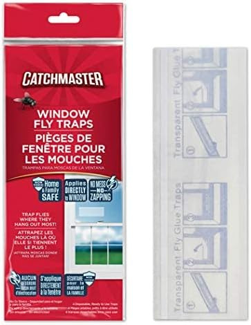 Catchmaster Bug & Fly Clear Window Fly Traps - Pack of 48 Traps | Amazon (US)