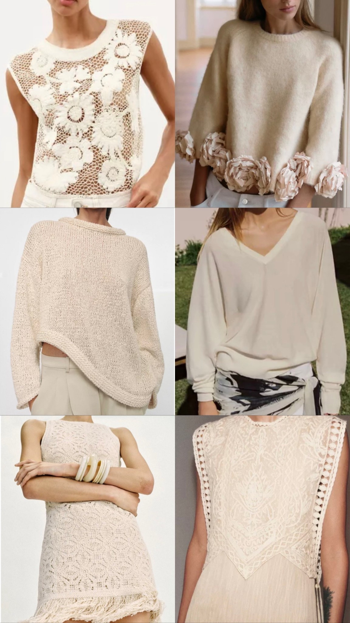 All the ZARA cream I’m currently loving. 