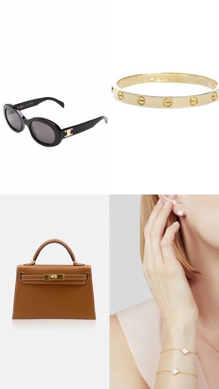 Summer elegant accessories, Amazon bracelet, love bracelet, flower bracelet, Celine triomphe sunglasses, brown mini bag, mini tote bag

#LTKFind #LTKstyletip #LTKunder100