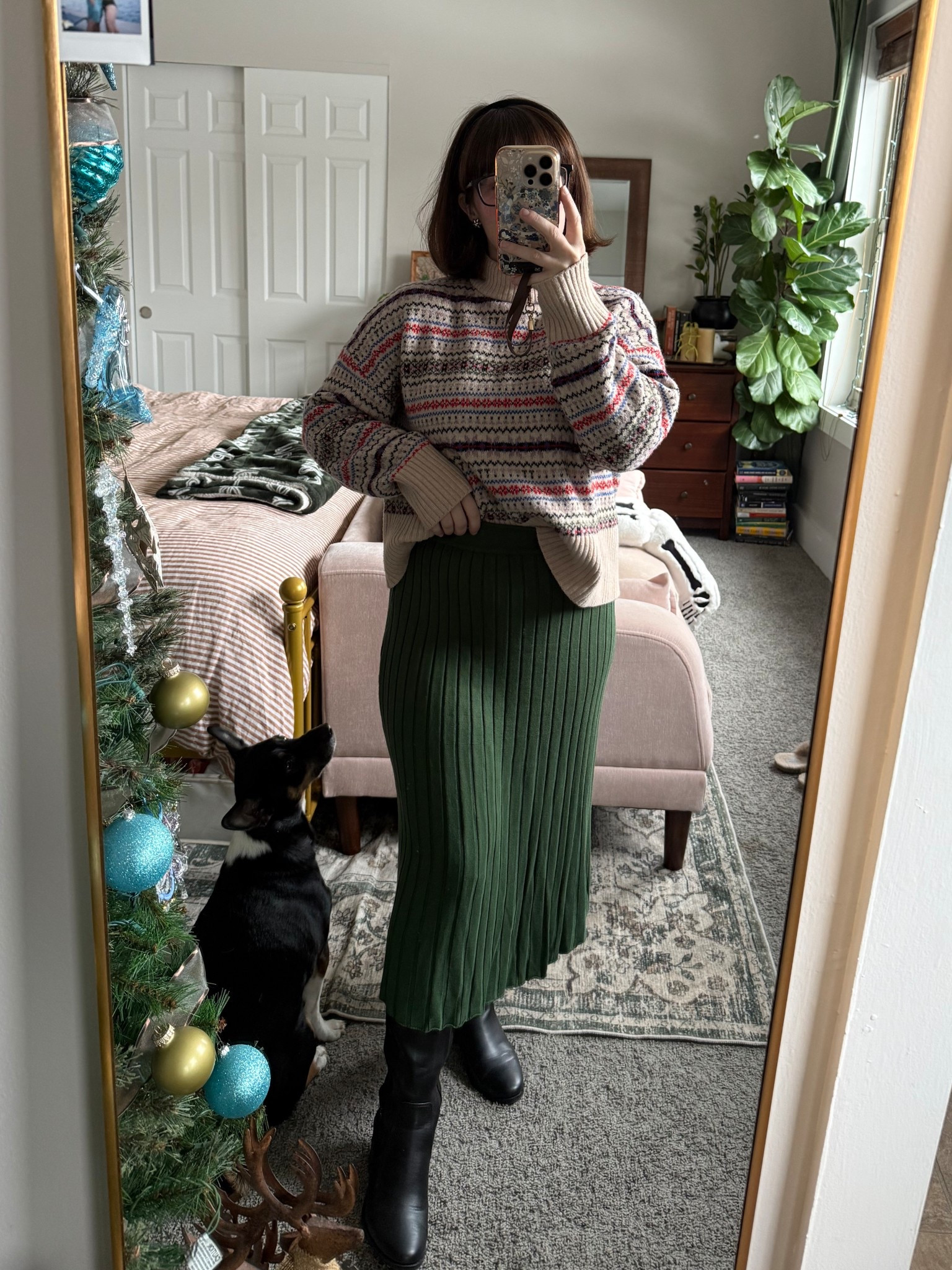 It is frigid. So many layers! 

#LTKHoliday #LTKPetite #LTKootd