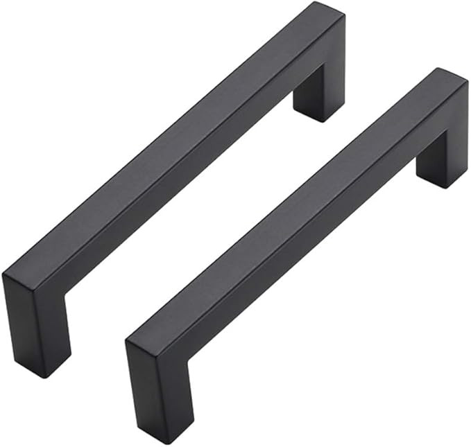 15Pack 5in Cabinet Handles Matte Black Cabinet Pulls - goldenwarm LSJ12BK Kitchen Square Drawer P... | Amazon (US)