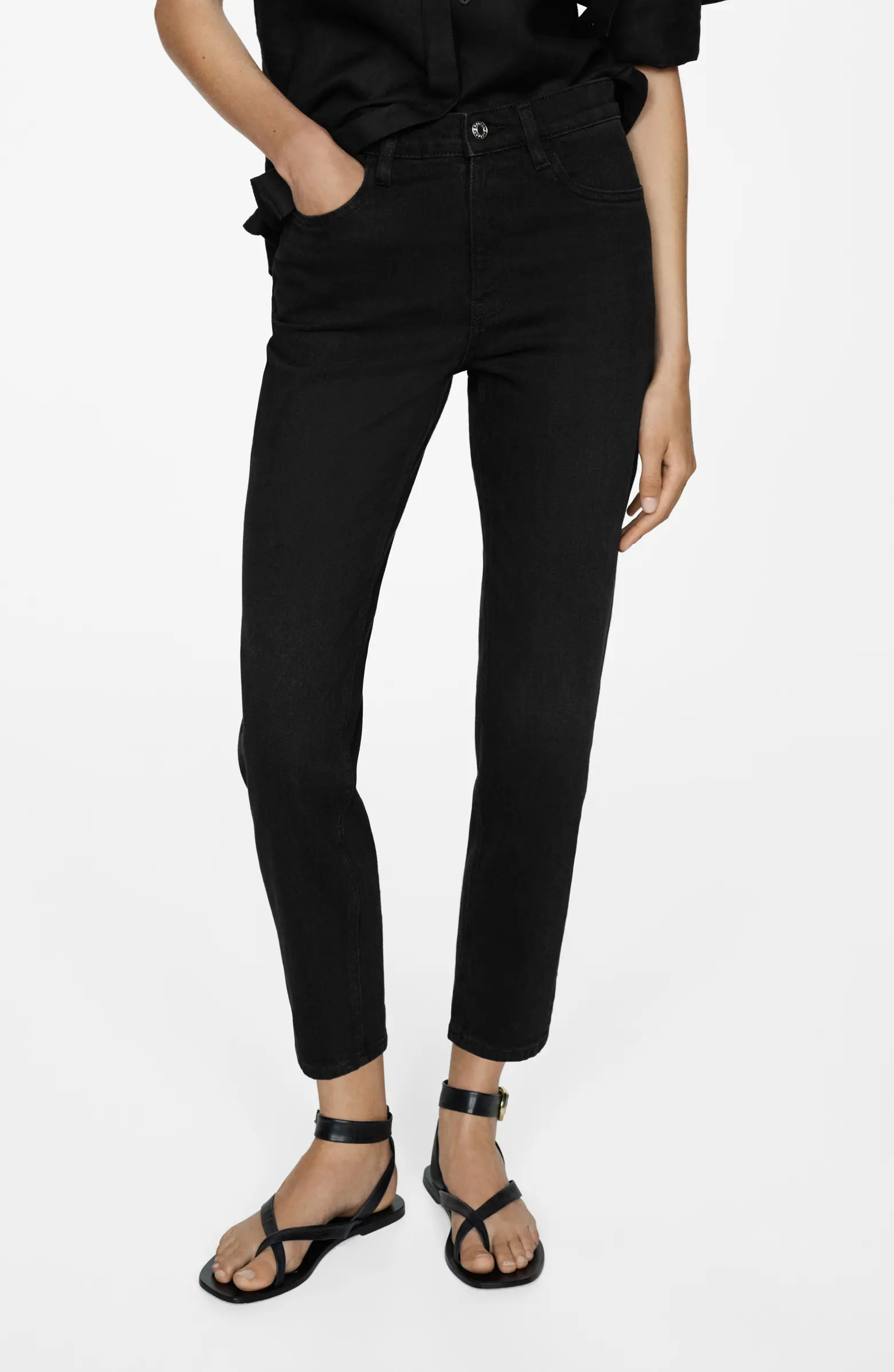 MANGO High Waist Mom Jeans | Nordstrom | Nordstrom