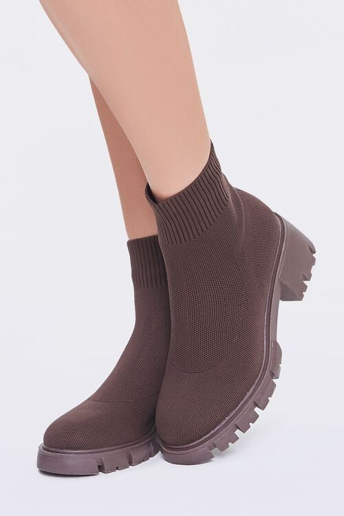 Lug-Sole Sock Booties | Forever 21 (US)