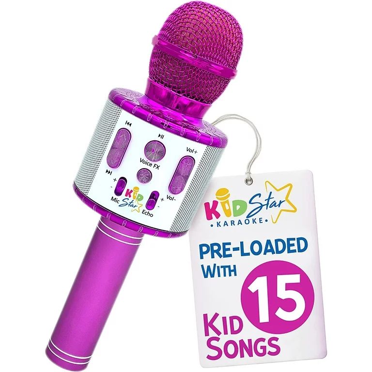 Move2Play Kids Star Karaoke, Kids Bluetooth Microphone, + 15 Pre-Loaded Nursery Rhymes, Boy & Gir... | Walmart (US)