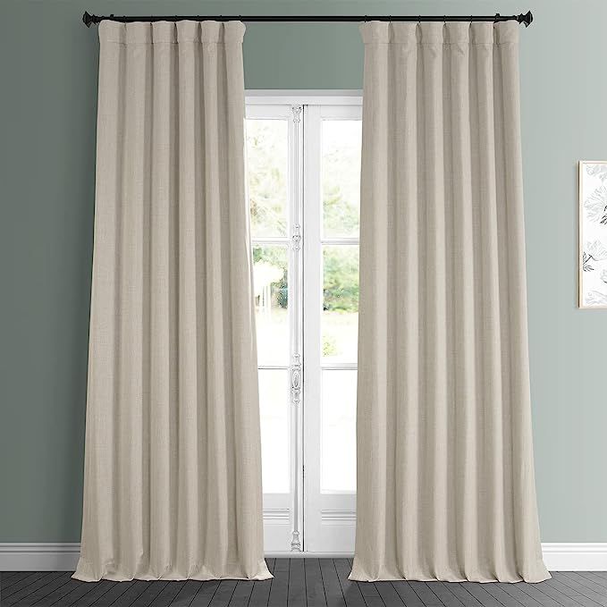 HPD Half Price Drapes BOCH-LN185-P Faux Linen Room Darkening Curtain (1 Panel) 50 X 120, BOCH-LN1854 | Amazon (US)
