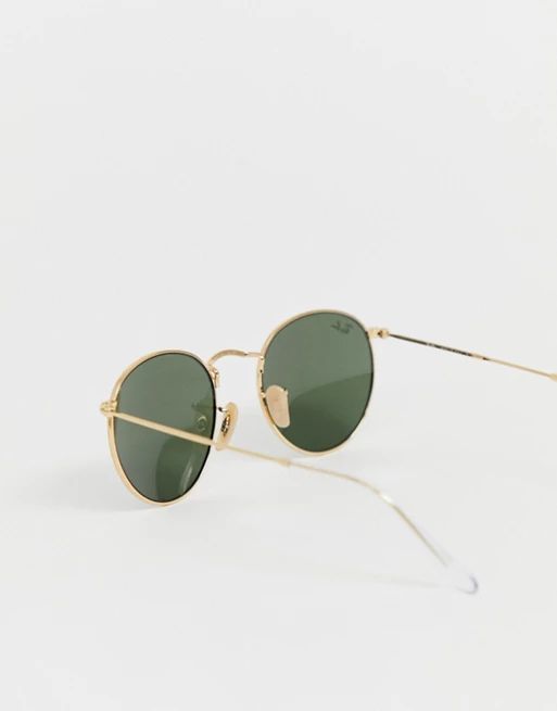 Ray-Ban round metal sunglasses 0rb3447 | ASOS UK