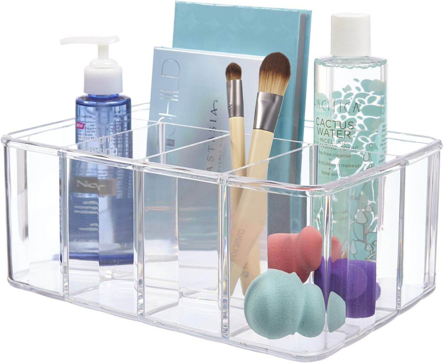 STORi Clear Plastic 5-Compartment Organizer, 10" x 7" | Amazon (US)