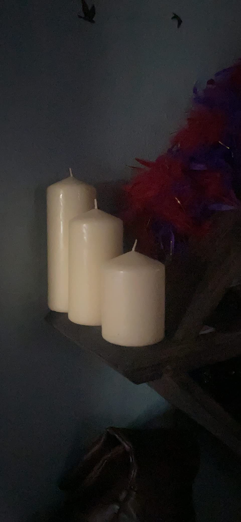 Bask Cone Top Pillar Candles - Elegant White Candles - Set of 3 White Pillar Candles - 3"x4", 3"x... | Amazon (US)