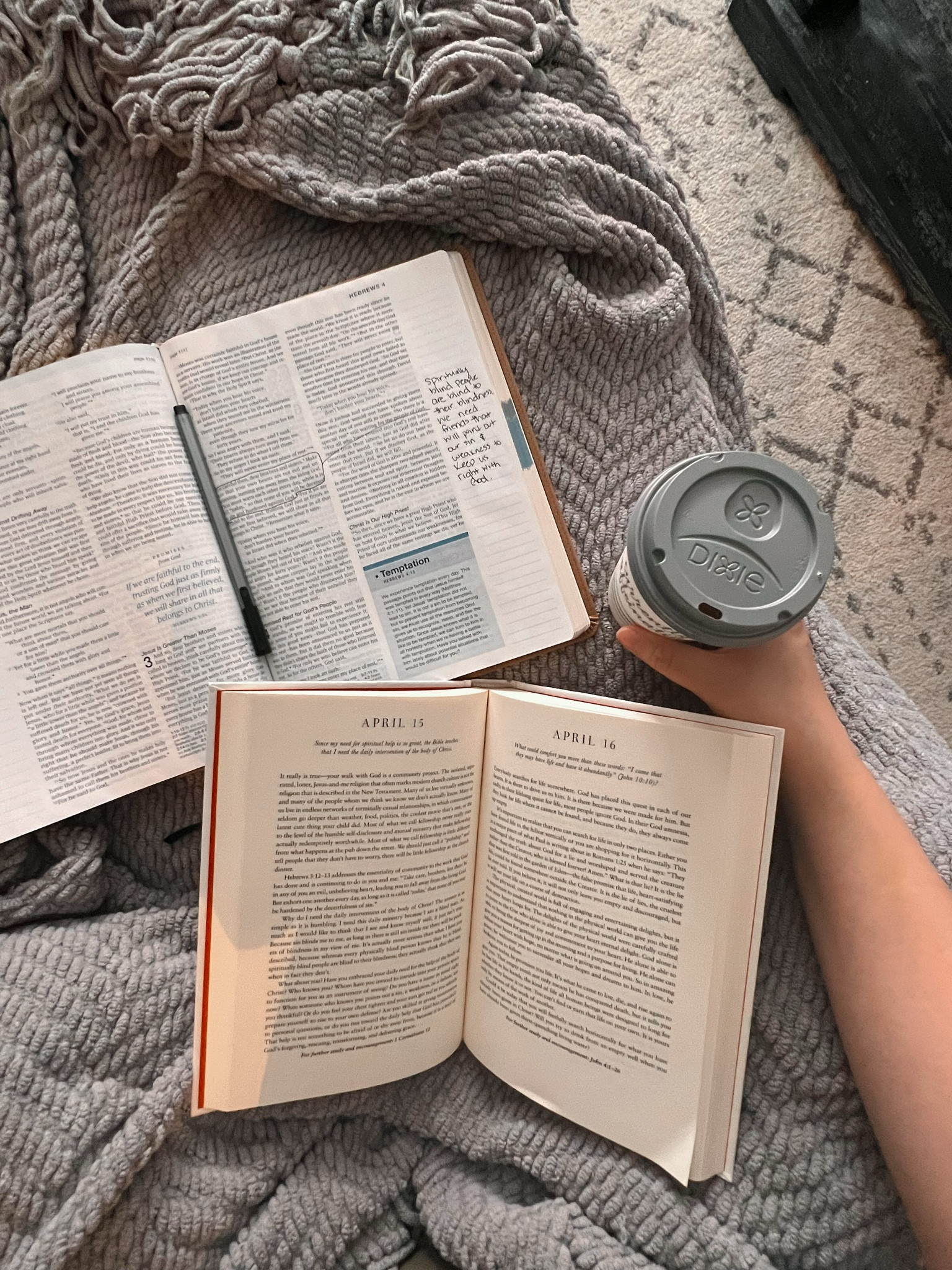Bible aesthetic // Bible study, scripture, devotional, morning moments, coffee to go cup, blanket, throw, Amazon finds, cozy, home, living room, couch, daily devotion, quiet, calm, mama, early

#LTKFindsUnder50 #LTKHome #LTKFamily