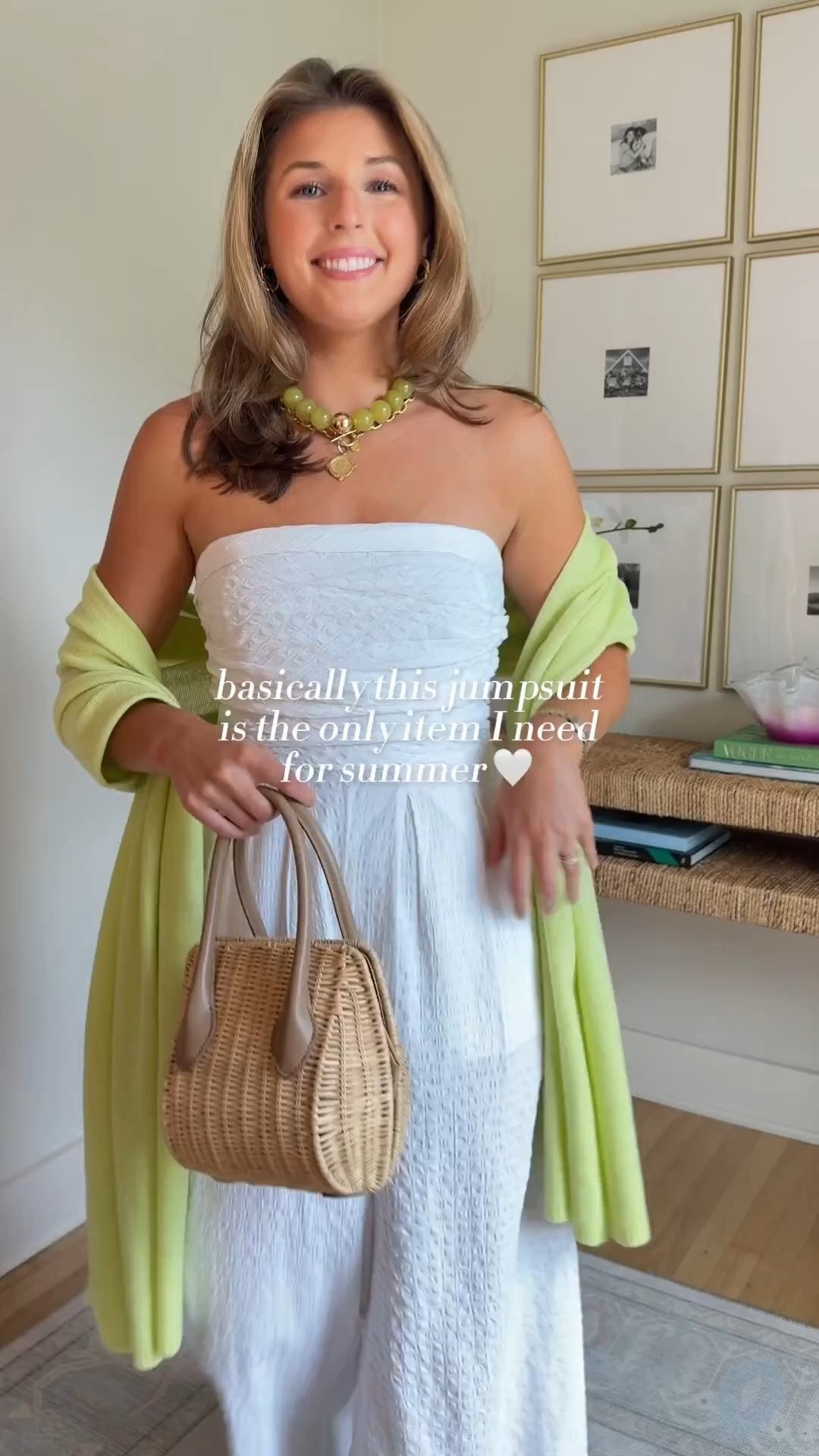 Classic & comfy white jumpsuit for summer! Wearing a S! Code FOURTH for 40% off at splendid for a limited time! Ends 6/26/26