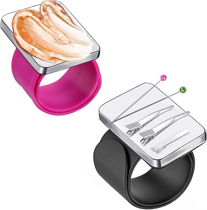 Extension Size Magnetic Pin Holder Wrist Band, 2 Pieces Silicone Wrist Magnetic Wristband for Bra... | Amazon (US)