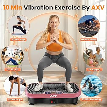 AXV Vibration Plate Fitness Platform Exercise Machine Vibrating Shaking Full Body Shaker Workout ... | Amazon (US)