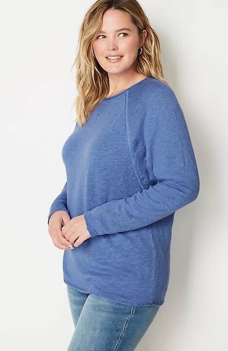 Textured Sweater-Knit Sweatshirt | J. Jill