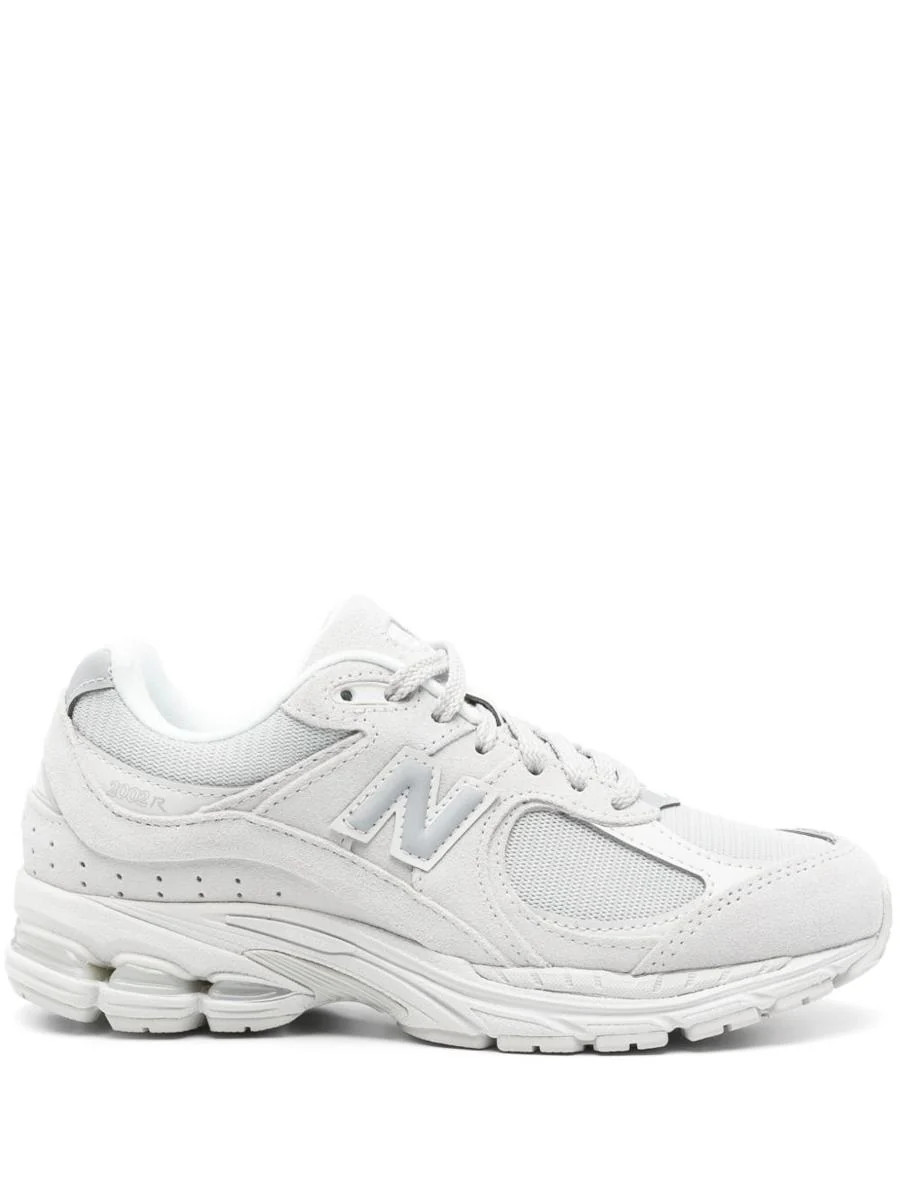 New Balance Suede And Mesh Sneakers In Light Grey | Baltini