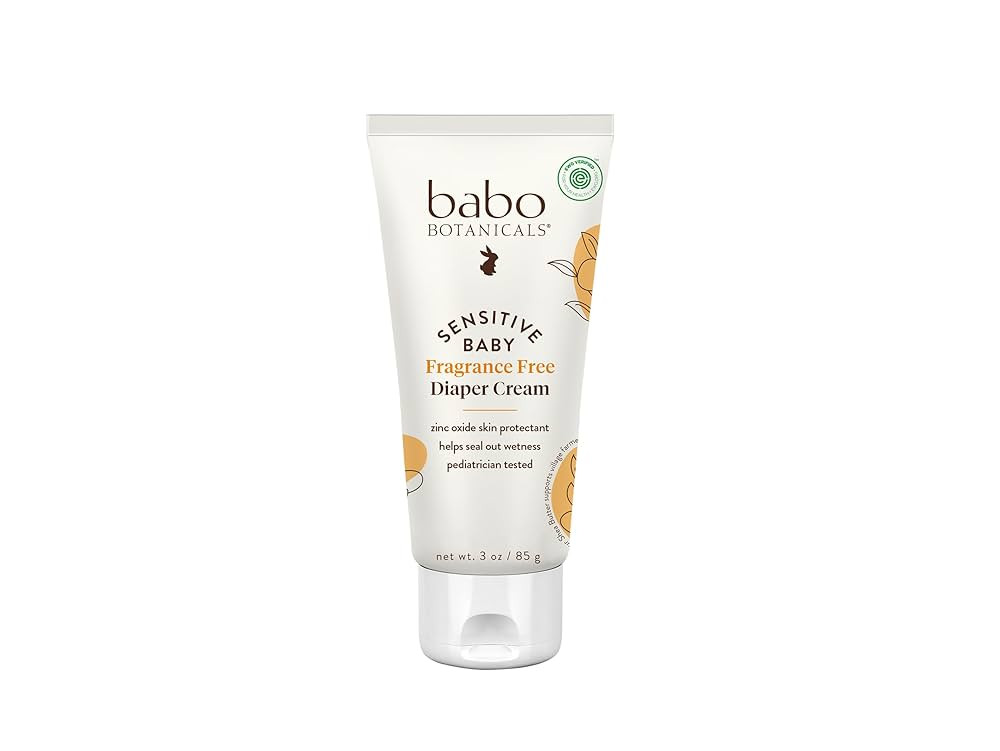 Babo Botanicals Sensitive Baby Fragrance-Free Diaper Cream - 25% Natural Zinc Oxide - Calendula, ... | Amazon (US)
