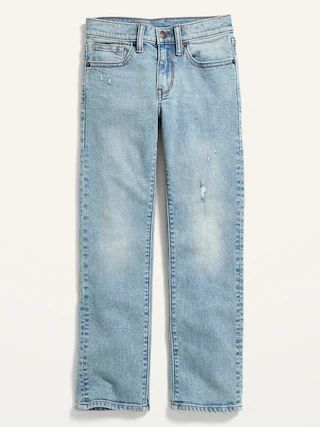 Built-In Flex Straight Light-Wash Jeans For Boys | Old Navy (US)