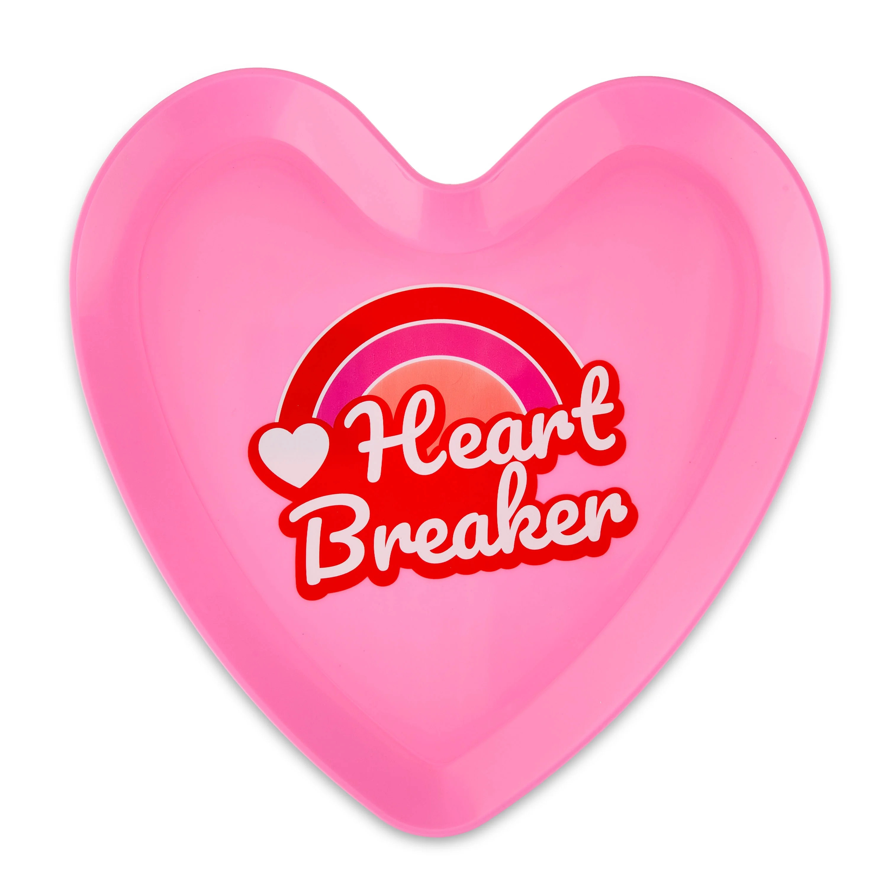 Valentine's Day Pink Plastic Heart Plate, 9 in, by Way To Celebrate | Walmart (US)