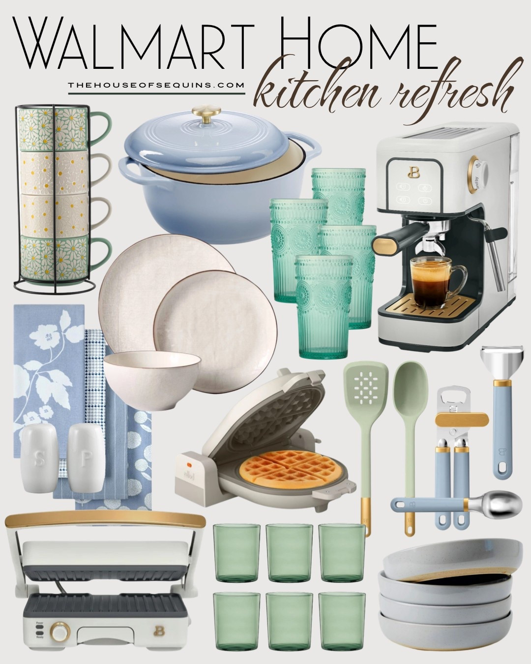 Shop Walmart Home Kitchen Refresh Finds! Cookware set, stoneware dinnerware, kitchen utensil matching sets, espresso machine, hostess gifts, hosting essentials, Easter tablescape, Easter place setting, Dutch oven, stand mixer and more! 

#LTKHome #LTKFindsUnder100 #LTKFindsUnder50