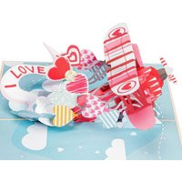 Paper Love I You Biplane Pop Up Valentines Day Card, Handmade 3D Popup Cards, Gifts Her, Birthday Al | Etsy (US)