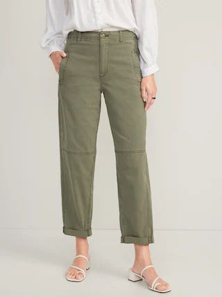 High-Waisted Slouchy Balloon Workwear Pants for Women | Old Navy (US)