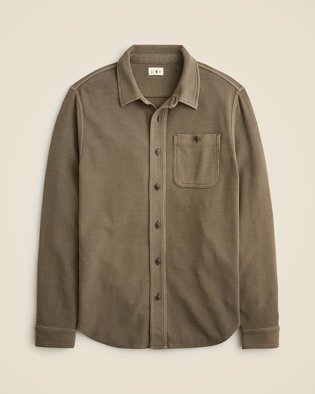 Cotton waffle shirt | J. Crew US