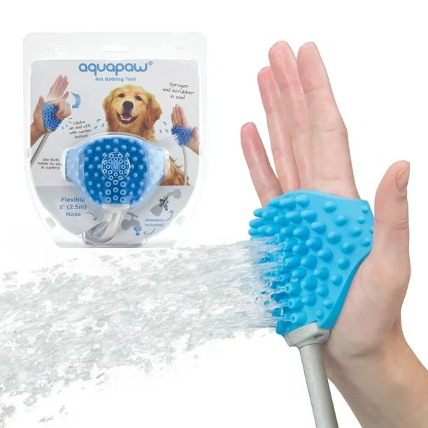 Aquapaw Dog Bath Shower Sprayer Dog Grooming Bathing Tool with Attachment Hose - Walmart.com | Walmart (US)