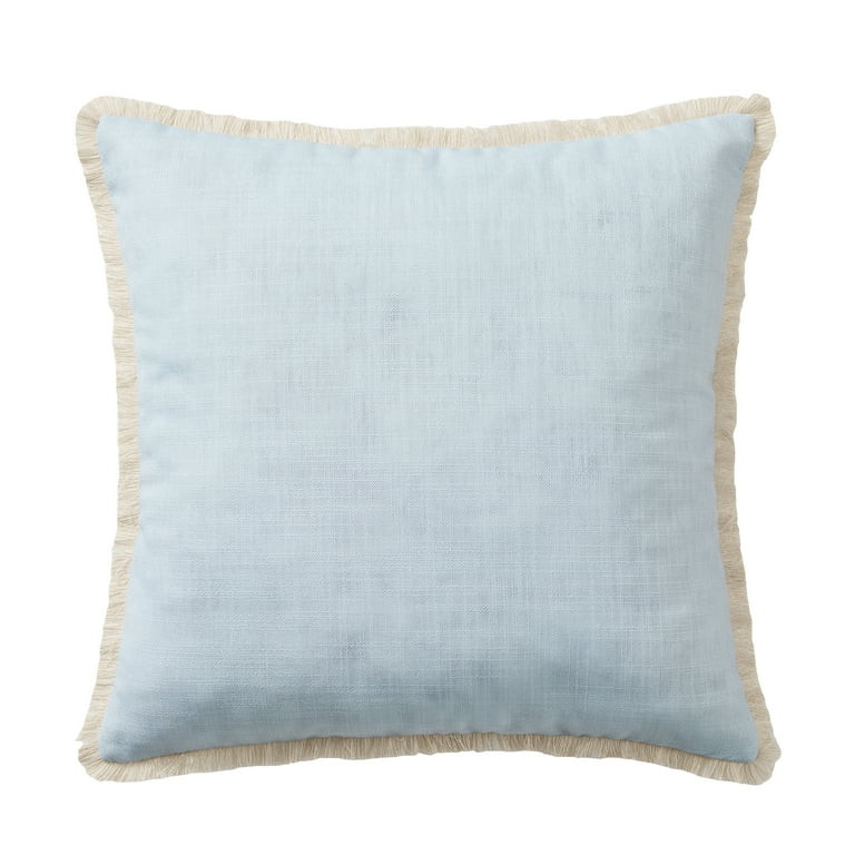 My Texas House Blue Fringe 18" x 18" Outdoor Pillow | Walmart (US)
