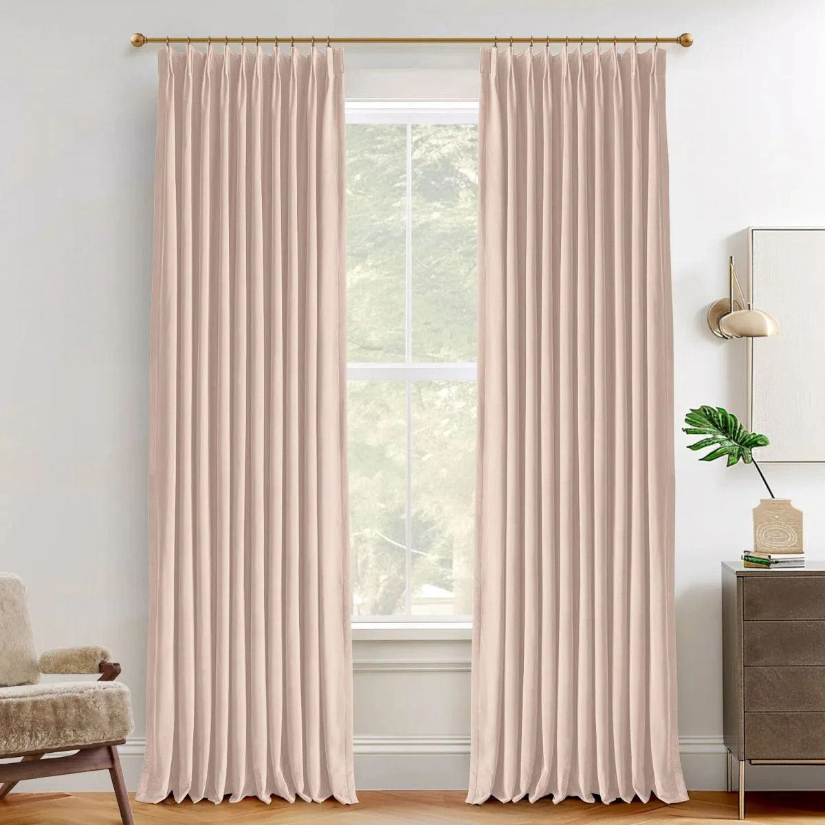 Vol Luxury Heavyweight Velvet Curtains Drapery Pleated | Homerilla